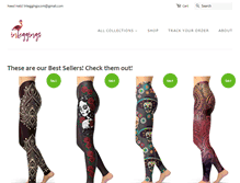 Tablet Screenshot of inleggings.com